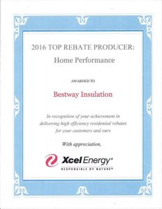 2016 Top Rebate Producer - Home Performance