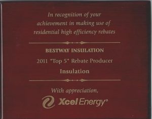 2011 Top 5 Rebate Producer - Insulation