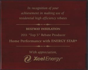 2011 Top 5 Rebate Producer - Home Performance with ENERGY STAR